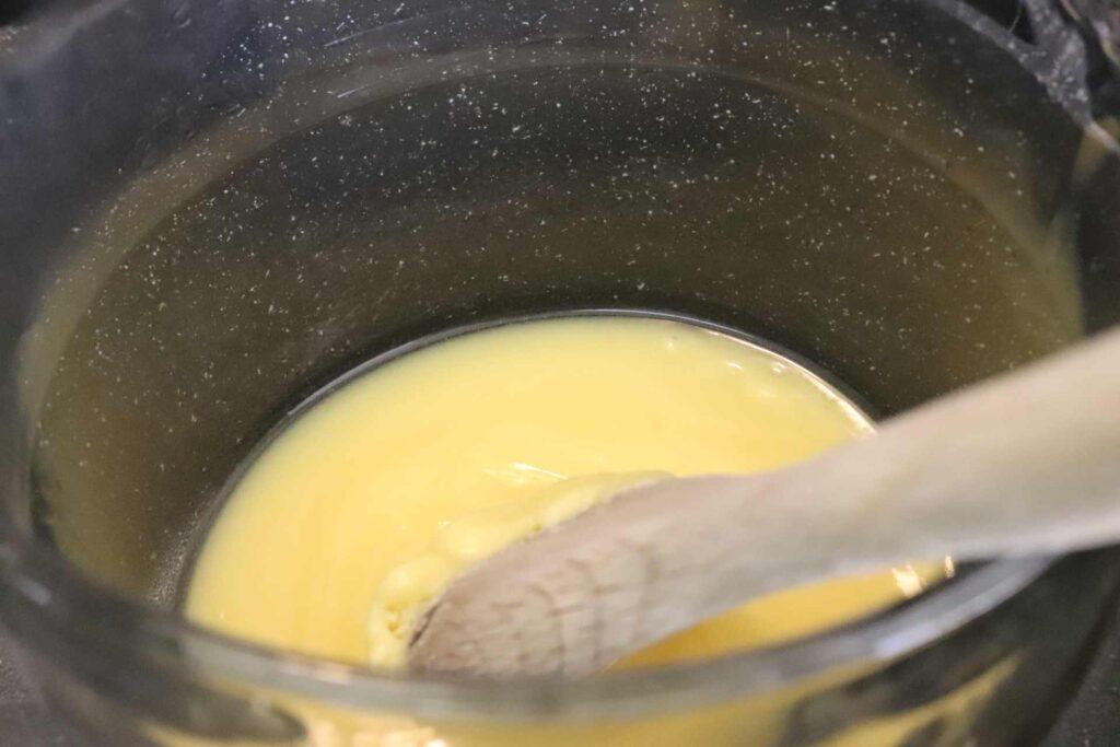 Tallow melting in double boiler 